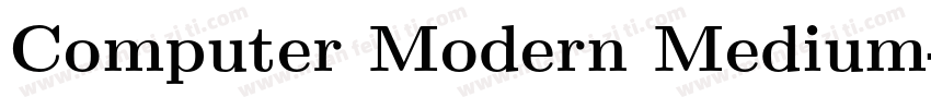 Computer Modern Medium字体转换